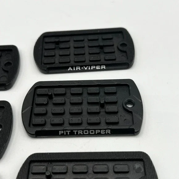 GI Joe COBRA Figure Dog Tag Display Stand Base x 8 Baroness COBRA EEL 2009 - Picture 6 of 7